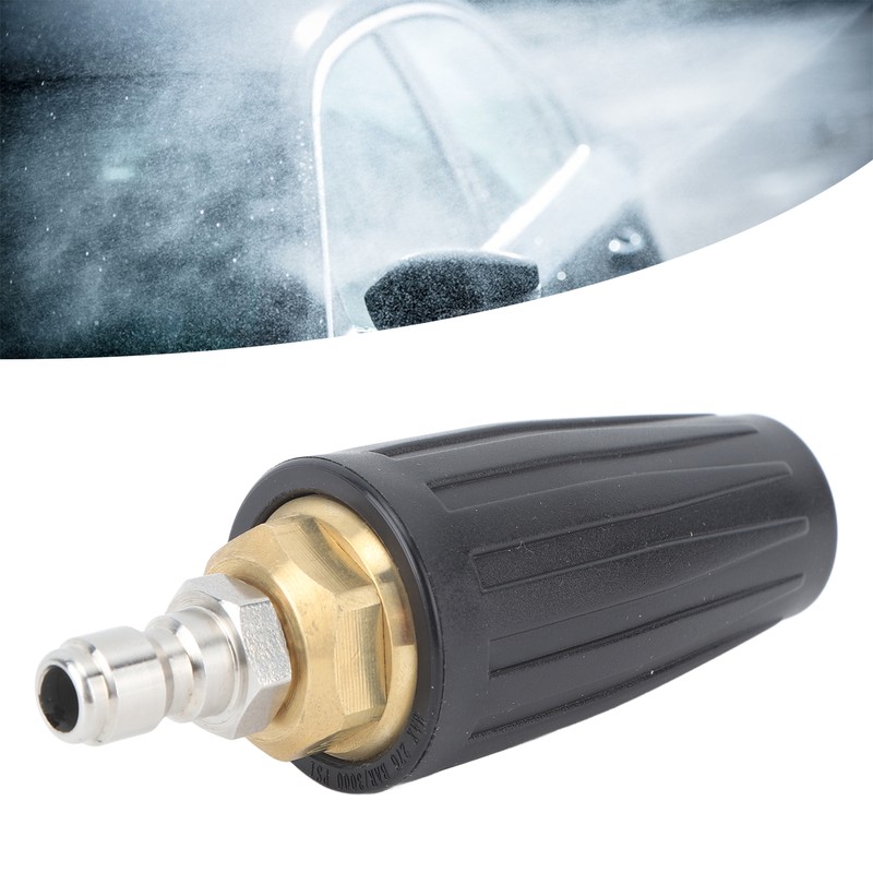 3000PSI Pressure Washer Rotating Turbo Nozzle Quick Connect 360 Degree