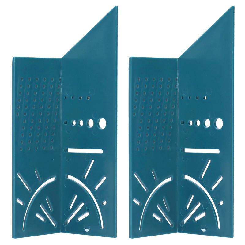 2PCS Multifunctional Woodworking Ruler 3D Angle Measuring Gauge Measuring Tools