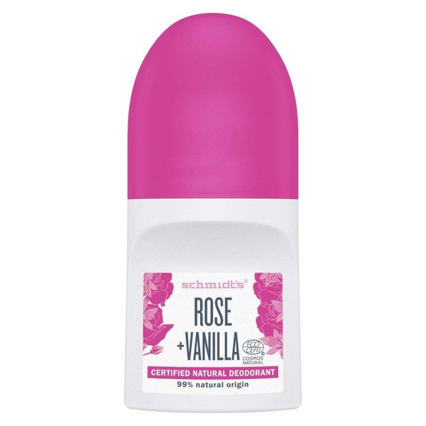 Schmidt's Roll-On Rose & Vanilla, 50 ml, Pink