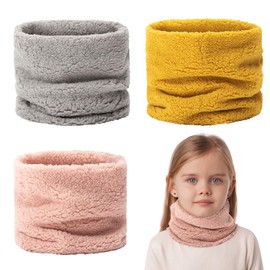 Neck Warmer Kids,Toddler Neck Warmer,Winter Fleece Toddler Kids Scarf for Boys Girls,Soft Pullover Neck Gaiter for Kids (Girl)