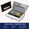 Book Safe with Combination Lock, Hidden Safe (9.5 x 6.2