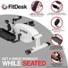FitDesk Under Desk Elliptical Machine, Compact Magnetic Pedal Exerciser for