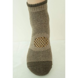 SEOULSTORY7 5pack Men's Full Cushion Mid Quarter Length Hiking Socks