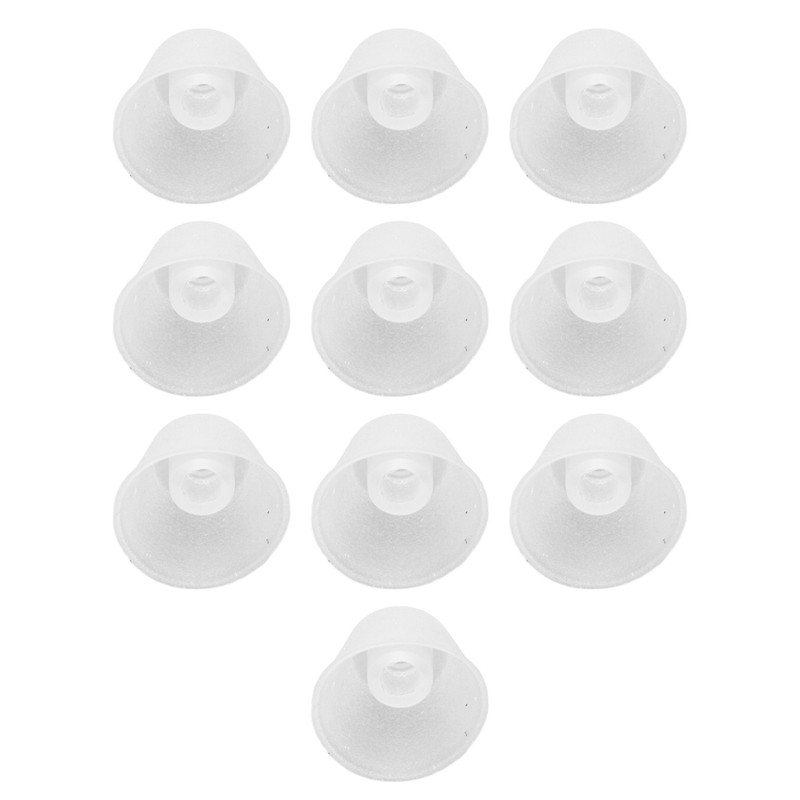 10pcs Replacement Earbud Silicone Cone Shaped Earbud Tips Set for
