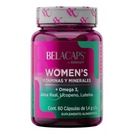 Solanum Belacaps Womens Vitaminas Y Minerales 60 Caps Sin Sabor
