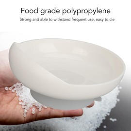 Spill Proof Scoop Plate, Self Feeding Adaptive Bowl Sturdy with Anti Skid Base for Home for Parkinson Elderly Disabled