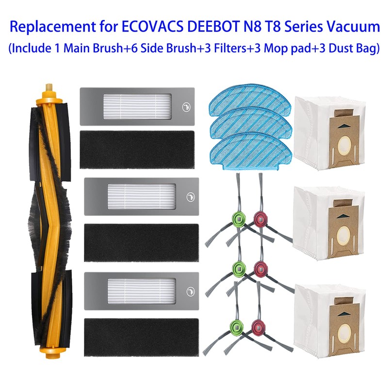 Replacement Accessories for ECOVACS DEEBOT N8 N8+ N10 Robot Vacuum