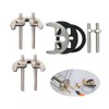 UtySty 3 Set Faucet Mounting Nut and Washer Double Hole
