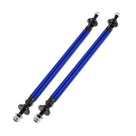 Partuto 2pcs 150mm/5.91in Car Splitter Support Rods Adjustable Front Rear Bumper Lip Splitter Strut Rod Tie Support Bars Aluminum Alloy Bule