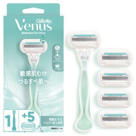 VENUS Razor Razor for Women Sensitive Skin Smooth Body Replacement Blade 5 Pcs Embrace Sensitive