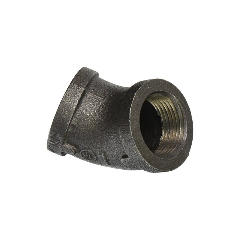 LDR Industries 310 E45-1 Elbow, 1-Inch, Black