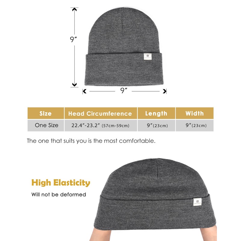 YANIBEST Satin Lined Beanie for Women Reduce Frizz Winter Hats