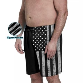 TENGINE Big and Tall Men's Swim Trunk with Compression Liner Quick Dry Board Shorts & Zipper Pocket 2XL-9XL