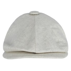 Epoch hats company Men's Linen Newsboy Cap, Small/Medium, Light Grey