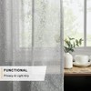 TERLYTEX Silver Curtains for Living Room, Metallic Silver Foil Sparkle