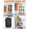 Nicpro 28 Pack Carpenter Pencil Set with Sharpener, Mechanical Carpenter