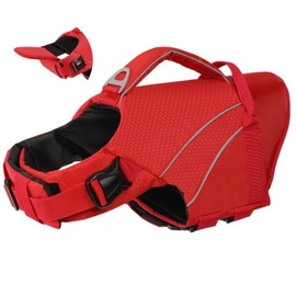 KONVINIT Dog Life Jacket - Life Jacket for Dogs Large with Removable Front Buoyancy & Reflectors, Life Jacket for Dogs for Boating, Canoeing, Swimming, Surfing