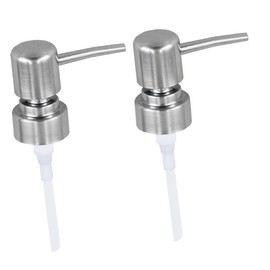 STOBAZA 2sets Lotion Dispenser Pump Replacement Plastic Bottle Pump for Shampoo Metal Lotion Hand 2pcs*2