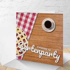 5 Invitation Cards with Matching Envelopes, Invitation Cards for Barbecue, Summer Party, Garden Party, Garden Party, Folding Cards in Set of 5