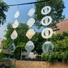 Bird Scare Discs Set，Highly Reflective Bird Deterrent，Extra Sparkly Wind Spinner