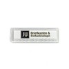 JU Metallwarenfabrik JU Name Plate 67 x 22 mm Punch