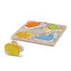 Melissa & Doug First Play Wooden Touch & Feel Puzzle,