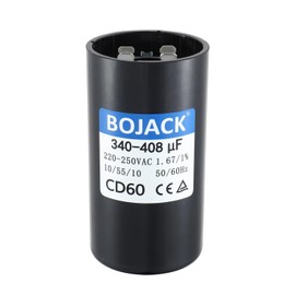 BOJACK 340-408 uF/MFD 220-250 VAC 50/60 Hz Universal Round Start Capacitor Electric Replacement Parts
