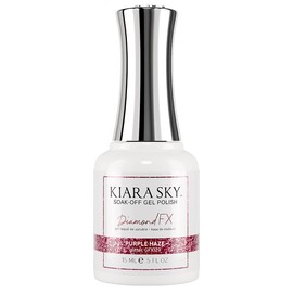 KIARA SKY Reflective Glitter Gel Nail Polish | Shimmery Glitter Sparkly Shiny Gel Polish | Diamond FX Flash Reflective| 15 ml Soak Off Manicure Gel Nails Disco Holographic, Purple Haze