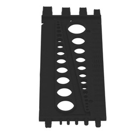 Plastic Thread Checker Nut Bolt Gauge Screw Identifier Tool for Workshop Garage Black