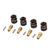 4PCS 4mm Widen Brass Wheel Hex Extended Adapter for Axial