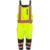 Global Glove High-Visibility Insulated Winter Bibs with Durable Water-Resistant Finish,
