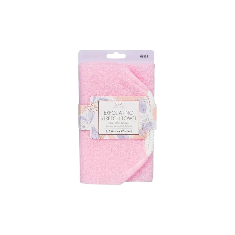 Toallas exfoliantes: azul/crema/rosa