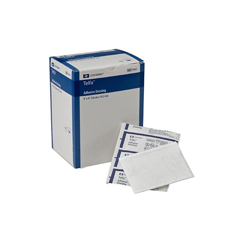 Telfa Non-Adherent Dressing, 3"x4", Box/100