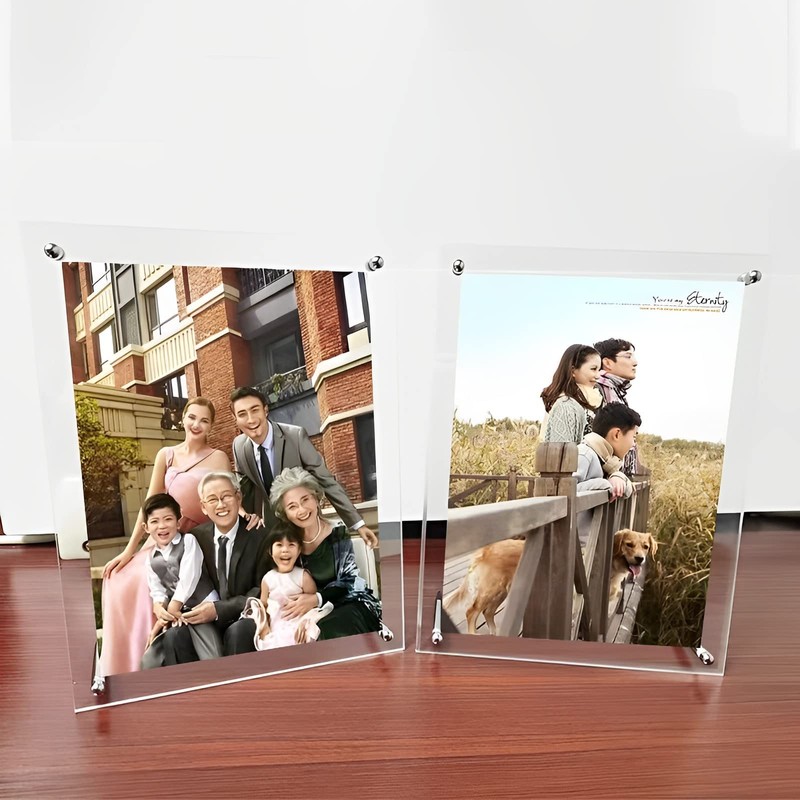 A5 Clear Acrylic Photo Frame, Clear Picture Frame, Wall Mounting,