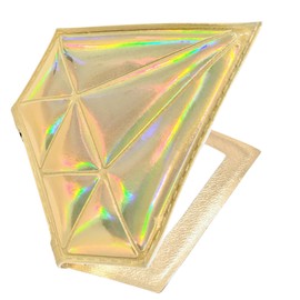 Makeup Mirror| Small Cute for Purse|2X/1X Magnifying| Your Womens Fashion| Travel Portable Slim Compact Mirror| Leather Gorgeous Elegant Iridescent Diamond Shape Women| Graduation Stylish