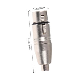 minkissy XLR to RCA Adapter Pin XLR Female Connector for Audio Microphone and Mixer Connections Compact and Lightweight Design for Easy Integration in Live Performances and Audio Setups