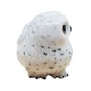 WitnyStore Tiny 1" High White Snowy Owl Look Left Figurine