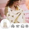 Hsrag White Bear Print Muslin Breastfeeding Cover - 360° Breathable