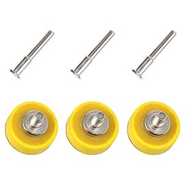 LEONTOOL 3 PCS Hook and Loop Sanding Discs Pad Kit 1 Inch Drill Attachment Backing Pads Hook and Loop Backing Pads with 1/4-Inch Shank Drill Adapter for Polishing