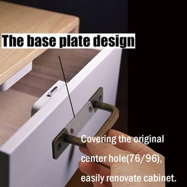 Westablize 12 Pack 4 1/4 Inch 108 mm Copper Cabinet Handles Aluminum Cabinet Pulls Drawer Pulls