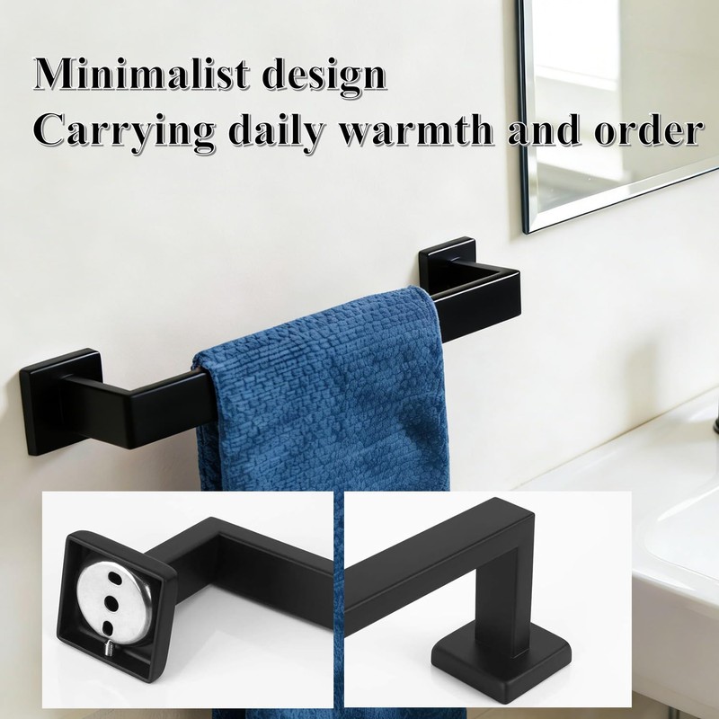 2 Packs 16 Inch Bathroom Towel Bar SUS304 Stainless Steel