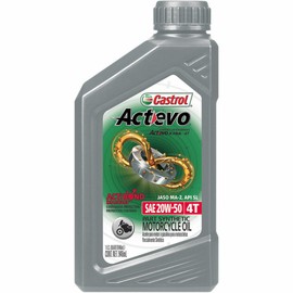 Castrol 06139 Actevo X-Tra 4T Synthetic Blend - 20W50-1qt.