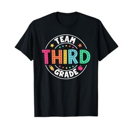 Team Third Grade Teacher Kids Back To School 3rd Grade Squad T-Shirt