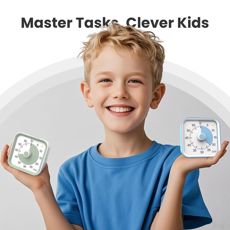 InfPokid Visual Timer for Kids with Pause Function, 60 Minute