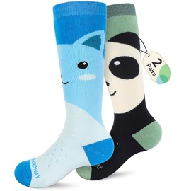 Findway Ski Socks, Children's Ski Socks, Thick, Thermal, Skiing Socks, Soft, Breathable, Antibacterial, Odor Resistant, Warm Socks, Mountain Climbing, Excursions, Skiing, Hunting, Outdoors, Sports,