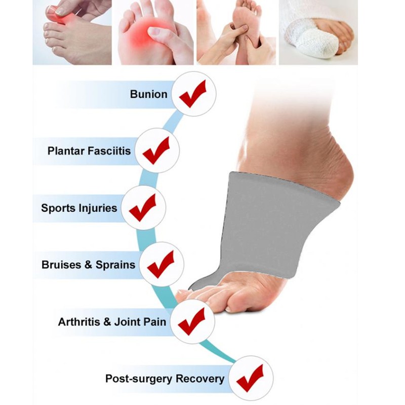 Ankle Foot Gel Ice Pack for Bunions Plantar Fasciitis Hot