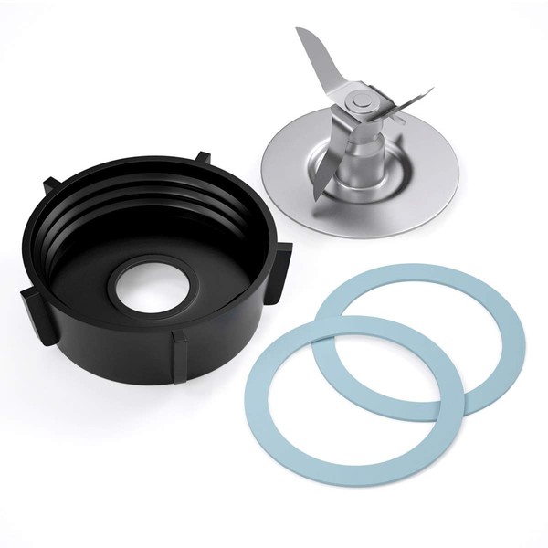 Oster Blender Replacement Parts Blender Blade with Jar Base Cap and 2 Rubber O Ring Seal Gasket Accessory Refresh Kit by Aooba