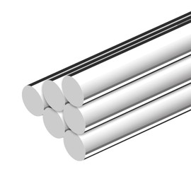QWORK Acrylic Dowel Rod, 6 Pack 1/2" W x 12" L Clear Acrylic Round Rods for DIY Crafts, 13mm x 300mm