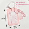 Tivleed Acrylic Kpop Photocard Holder with Heart/Star Pendant Keychain, 2