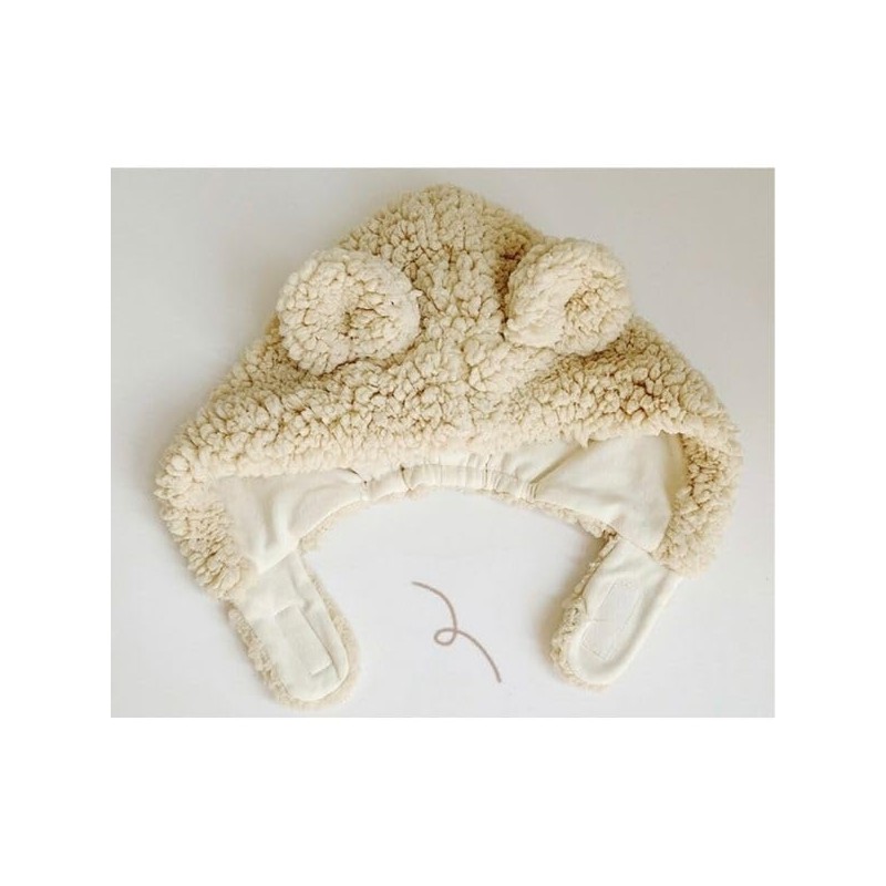 lua Citron Bear & Rabbit Ears, Fluffy, Warm, Hat, Bonnet,